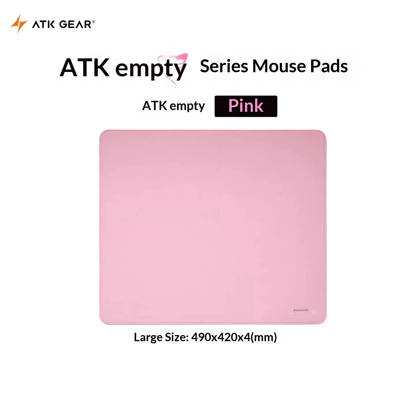 Pc Gaming Pink - ATK スカイピンク 大型ゲーミングマウスパッド 490×420mm 厚さ4mm 滑り止め加工