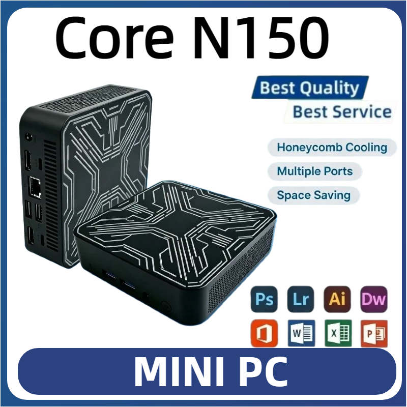 Pc Gaming Intel - 2026年新型ミニPC ポータブル Intel Core N150 ミニコンピューター
