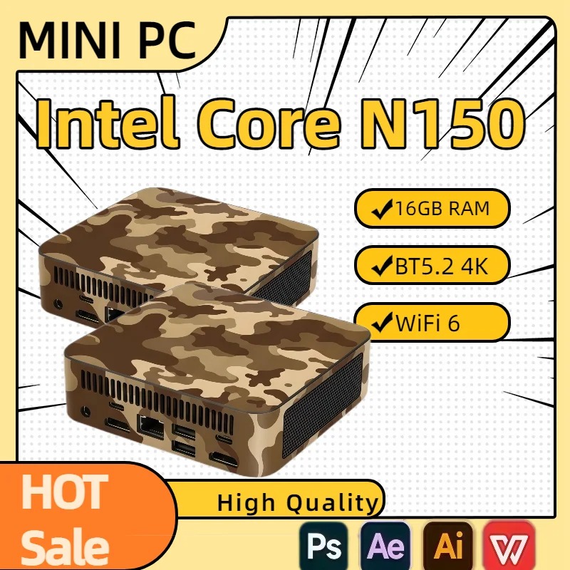 コンパクトミニPC Intel N150ミニPCコンピュータ - Pc Gaming Intel のレビューと価格