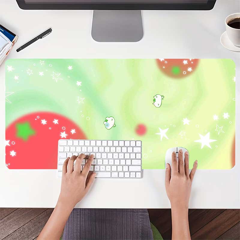 XXLピンクキュートスター漫画ゲーミングマウスパッド滑り止め - Pc Gaming Pink のレビューと価格