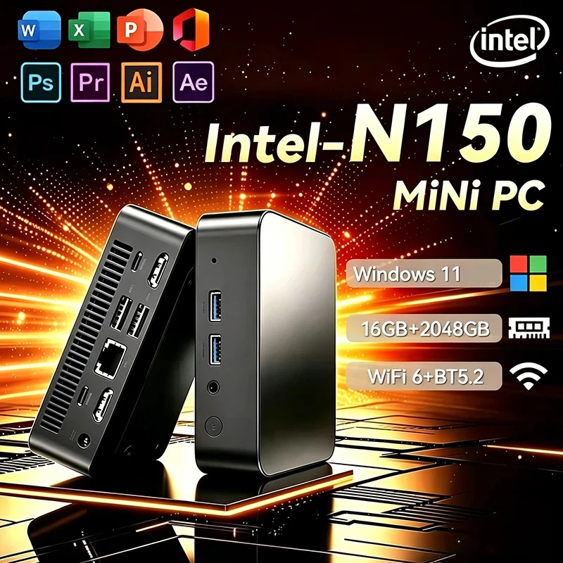 新型ミニPC Windows 11 Intel N150 1 - Pc Gaming Intel のレビューと価格